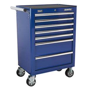 Sealey Toolchest Combination 14 Drawer Ball-Bearing Slides - Blue & 446pc Tool Kit (Premier)