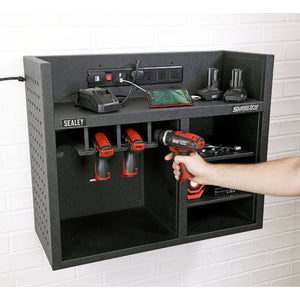 Sealey Power Tool Storage Rack, Power Strip