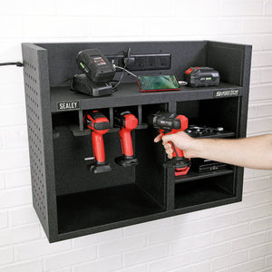 Sealey Power Tool Storage Rack, Power Strip