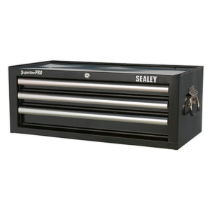 Sealey Mid-Box 3 Drawer Ball-Bearing Slides - Black (AP33339B)