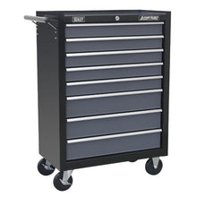 Load image into Gallery viewer, Sealey Rollcab 8 Drawer Ball-Bearing Slides Black/Grey (Siegen)
