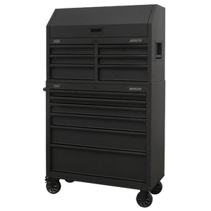 Sealey 12 Drawer Toolchest Combination, Power Bar - Black