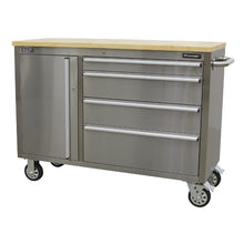 Load image into Gallery viewer, Sealey Mobile Stainless Steel Tool Cabinet 4 Drawer
