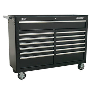 Sealey Toolchest Combination 23 Drawer Ball-Bearing Slides - Black