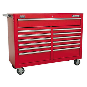 Sealey Rollcab 13 Drawer Ball-Bearing Slides - Red