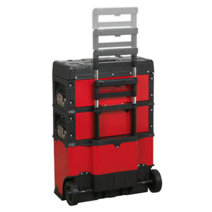 Sealey Mobile Steel/Composite Toolbox - 3 Compartment