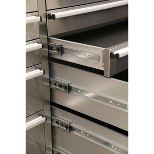 Sealey Mobile Stainless Steel Tool Cabinet 10 Drawer & Cupboard