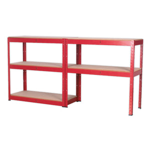 Sealey Racking Unit, 5 Shelves 350kg Capacity Per Level