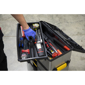 Sealey Mobile Stainless Steel/Composite Toolbox - 3 Compartment