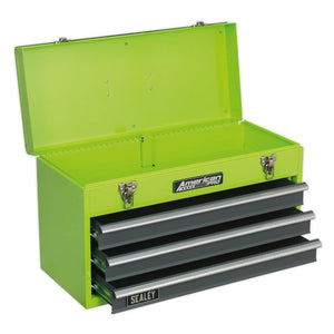 Sealey Toolchest 3 Drawer Portable, Ball-Bearing Slides - Green/Grey