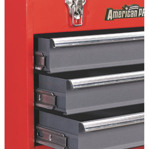 Sealey Toolchest 3 Drawer Portable, Ball-Bearing Slides - Red/Grey