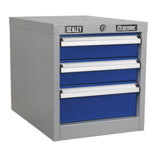 Load image into Gallery viewer, Sealey Industrial Triple Drawer Unit for API Series Workbenches
