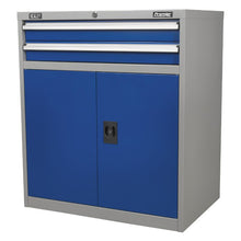 Load image into Gallery viewer, Sealey Industrial Cabinet 2 Drawer &amp; 1 Shelf Double Locker
