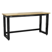 Load image into Gallery viewer, Sealey Steel Adjustable Workbench, Wooden Worktop 1830mm - Heavy-Duty
