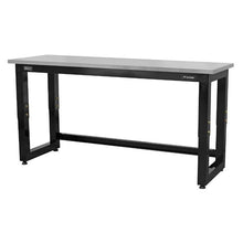 Load image into Gallery viewer, Sealey Steel Adjustable Workbench, Stainless Steel Worktop 1830mm - Heavy-Duty
