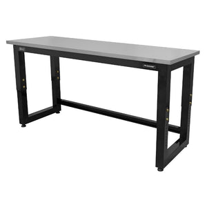 Sealey Steel Adjustable Workbench, Stainless Steel Worktop 1830mm - Heavy-Duty