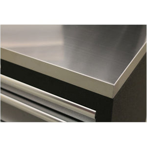 Sealey Superline PRO 1.96M Storage System - Stainless Steel Worktop (APMSSTACK09SS)