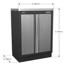 Load image into Gallery viewer, Sealey Modular 2 Door Floor Cabinet 680mm
