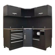 Load image into Gallery viewer, Sealey 1.7M Corner Storage System - Stainless Worktop (Premier)
