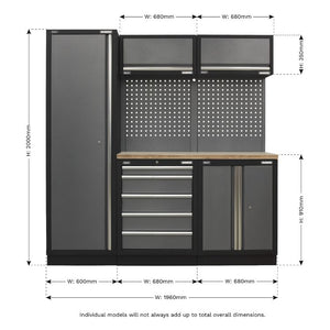 Sealey Superline PRO Storage System - Wood Worktop