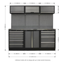 Load image into Gallery viewer, Sealey Superline PRO 2M Storage System - Stainless Worktop
