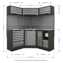 Load image into Gallery viewer, Sealey Superline PRO 1.6M Corner Storage System - Stainless Worktop
