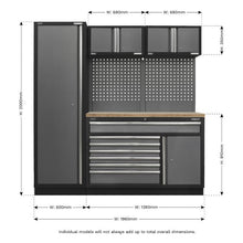 Load image into Gallery viewer, Sealey Superline PRO 1.96M Storage System - Pressed Wood Worktop (APMSSTACK10W)
