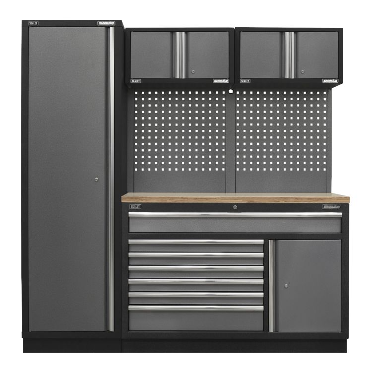 Sealey Superline PRO 1.96M Storage System - Pressed Wood Worktop (APMSSTACK10W)