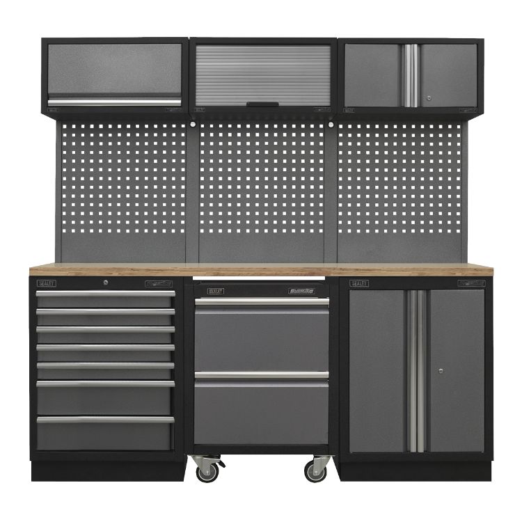 Sealey Superline PRO 2.04M Storage System - Pressed Wood Worktop