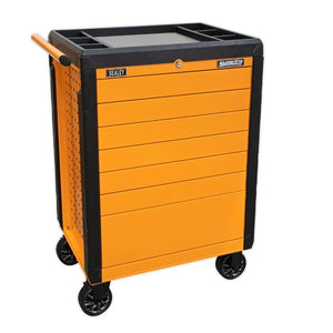 Sealey Rollcab 7 Drawer Push-To-Open Orange