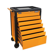 Load image into Gallery viewer, Sealey Rollcab 7 Drawer Push-To-Open Orange
