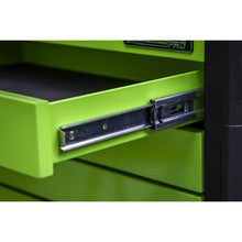 Load image into Gallery viewer, Sealey Topchest &amp; Rollcab Combination 11 Drawer Push-To-Open - Hi-Vis Green
