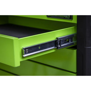 Sealey Topchest & Rollcab Combination 11 Drawer Push-To-Open - Hi-Vis Green