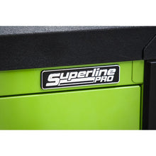 Load image into Gallery viewer, Sealey Topchest &amp; Rollcab Combination 11 Drawer Push-To-Open - Hi-Vis Green
