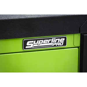 Sealey Topchest & Rollcab Combination 11 Drawer Push-To-Open - Hi-Vis Green