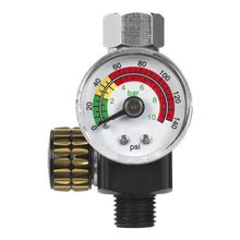 Load image into Gallery viewer, Sealey On-Gun Air Pressure Regulator/Gauge
