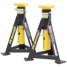 Load image into Gallery viewer, Sealey Axle Stands (Pair) 3 Tonne Capacity per Stand - Yellow
