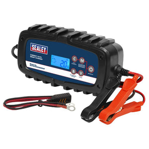 Sealey Compact Auto Smart Charger & Maintainer 6.5A 6/12V