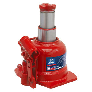 Sealey Bottle Jack 10 Tonne, Low Profile Telescopic