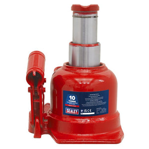 Sealey Bottle Jack 10 Tonne, Low Profile Telescopic