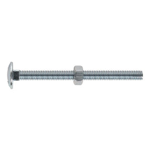 Sealey Coach Bolt & Nut DIN 603 - M6 x 75mm Zinc - Pack of 100