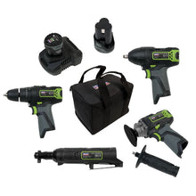 Load image into Gallery viewer, Sealey 4 x 10.8V SV10.8 Series Cordless Combo Kit - 2 Batteries (CP108VCOMBO1)
