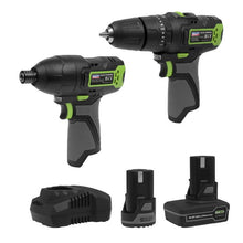 Load image into Gallery viewer, Sealey 2 x 10.8V SV10.8 Series Combi Drill &amp; Impact Driver Kit
