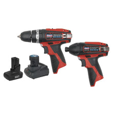 Load image into Gallery viewer, Sealey 2 x 12V SV12 Series Cordless Power Tool Combo Kit (CP1200COMBO6)
