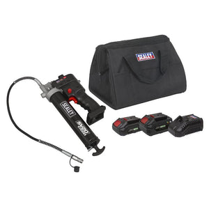 Sealey 20V SV20 Series Grease Gun Kit - 2 Batteries