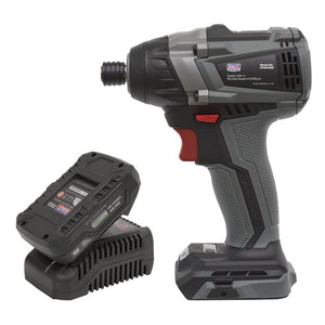 Sealey Brushless Impact Driver Kit 1/4" Hex 20V 2Ah SV20 Series