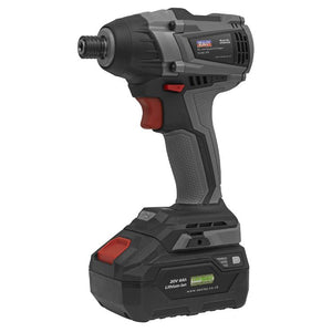 Sealey Brushless Impact Driver 20V SV20 Series 1/4" Hex - Body Only