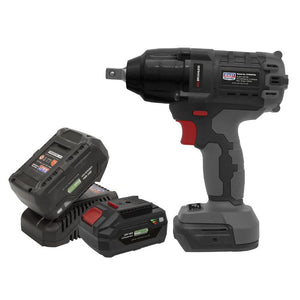 Sealey Brushless Impact Wrench Kit 1/2" Sq Drive 20V SV20 Series - 2 Batteries