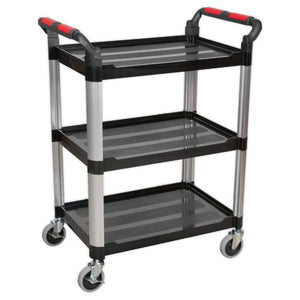 Sealey Workshop Trolley 3-Level Composite - 3 Wall - 750 x 460 x 980mm