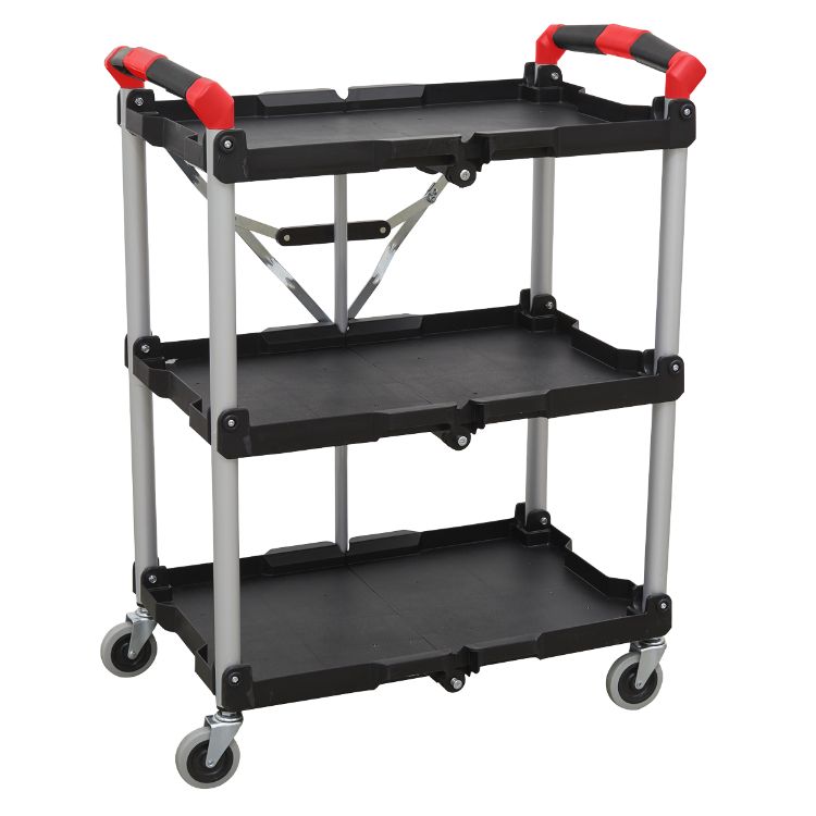 Sealey Folding Workshop Trolley 3-Level